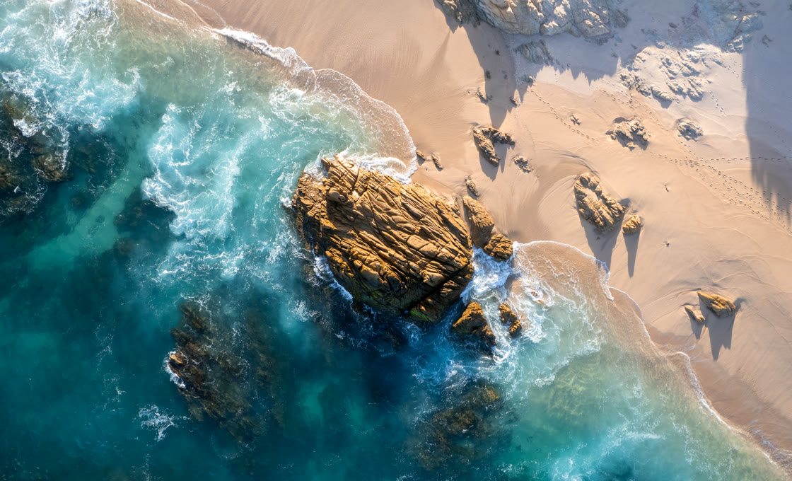 Costa de Baja California Sur vista desde el aire